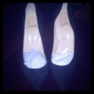 Black Suede Christian louboutin